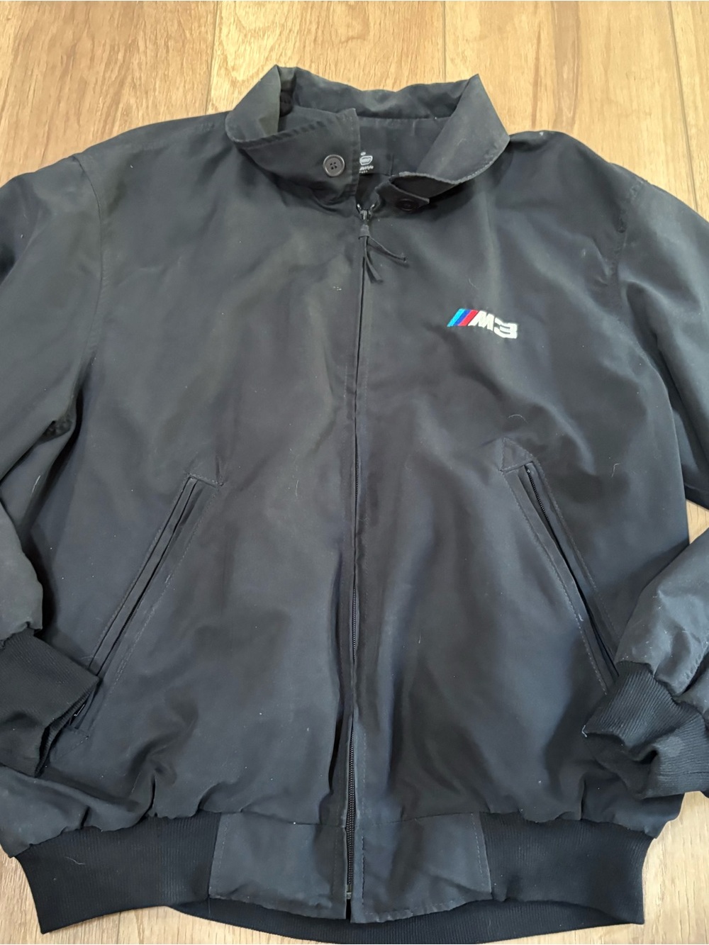 Vintage BMW Lifestyle M3 Black Zip Up Jacket Large